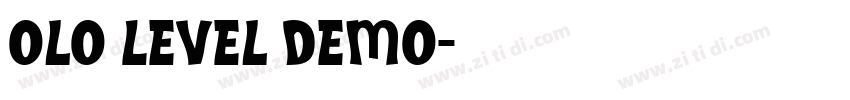 olo Level Demo字体转换
